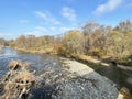 Tigrovaya River in autumn. Russia, Primorsky Krai, Partizansky district