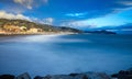 Tigullio gulf - Sestri Levante on the background Royalty Free Stock Photo