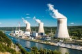 Tihange Nuclear Power Station Royalty Free Stock Photo