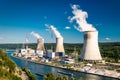 Tihange Nuclear Power Station Royalty Free Stock Photo