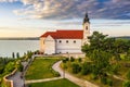 Tihany, Hungary - Aerial view of the famous Benedictine Monastery of Tihany Tihany Abbey Royalty Free Stock Photo