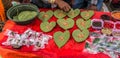 Market stool for Tihar Deepawali festival and Newari New Year in Kathmandy Royalty Free Stock Photo