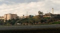 Tijuana Mexico Looking Across Barbed Wire Boundary San Diego Cal Royalty Free Stock Photo