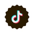 Tik tok application. Tiktok Social media network. TikTok is a popular video-sharing social networking service. Tik Tok logo .