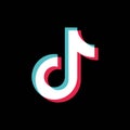 Tik Tok icon. Social media. Tik Tok logo design. Vector illustration on black background