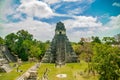 Tikal mayan ruins in guatemala