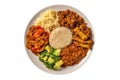 Tikel Gomen Ethiopian Cuisine. On A White Plate Royalty Free Stock Photo