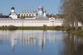 Tikhvin Assumption Monastery. on a sunny October day. Leningrad Oblast, Russia Royalty Free Stock Photo