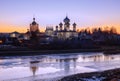 Tikhvin Assumption Monastery Royalty Free Stock Photo