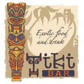 Tiki bar sign Royalty Free Stock Photo