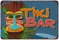 Tiki Bar Vintage Tin Sign Cocktail Party