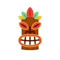 Tiki hawaiian mask icon.