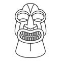 Tiki idol icon, outline style Royalty Free Stock Photo