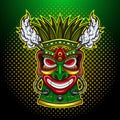 Tiki mask esport mascot logo