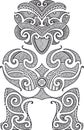 Tiki tattoo design Royalty Free Stock Photo