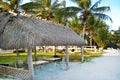 Tiki Thatch Covered Patio, Cabana On A Tropical Beach