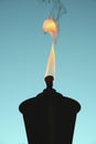 Tiki Torch silhouette Royalty Free Stock Photo