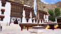 Tikse (Tiksey) gompa or Thiksay (Thiksey) monastery. The lamas do religious dances.