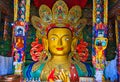 Tikse(Tiksey) Gompa or Thiksay(Thiksey) Monastery, The sacred statue of Buddha.