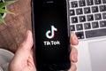 Tiktok app logo Royalty Free Stock Photo