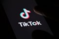 TikTok app, logo Royalty Free Stock Photo