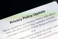 TikTok app Privacy Policy update, application private data handling concerns, law rules and policies in USA and Europe iOS and