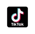 TikTok Application Logo on white background
