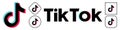 TikTok glitch icon of social media. TikTok - destination for short-form mobile videos. Tik Tok social network icon. Kyiv, Ukraine