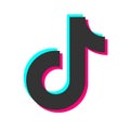 Tiktok icon.Social media vector.Tik tok logo design Royalty Free Stock Photo
