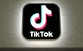 Tiktok Logo 3D Perspective Lighted Sign