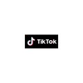 Tiktok logo on white background editorial illustrative Royalty Free Stock Photo