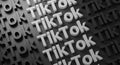 TikTok Multiple Typography on Dark Wall 3D Rendering