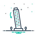 Mix icon for Til, building and tower