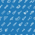 Tilable tools background texture Royalty Free Stock Photo