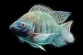 Tilapia Fish Fractals Royalty Free Stock Photo