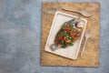 Tilapia fish fries topped with chili Royalty Free Stock Photo