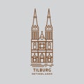 tilburg concept. Vector illustration decorative design Royalty Free Stock Photo