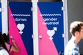 Tilburg, 22.07.2019: Gender neutral toilet at Pink Monday Roze Mandaag - gay, lgbt pride day in Tilburg