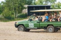 Tilburg, Netherlands 07.01.2019: Car safari during spending time in Beekse Bergen Safari Park i Tilburg