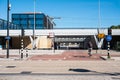 Tilburg, North Brabant, The Netherlands - Building of the central railway station Royalty Free Stock Photo