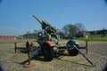 Tilbury Fort. Military 3.7inch AA Gun. War. Royalty Free Stock Photo