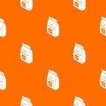 Tile adhesive pattern vector orange