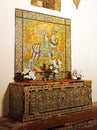 Tile altarpiece of the Apostle Saint James in Tentudia, Spain