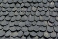 The tile black wood of roof