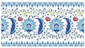 tile border vector inspired by ottoman tile art