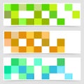 Tile color mania abstract header collection
