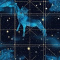 Tile - Constellations Figures (#9) 1x1 Single. Tileable seamless image. Generative AI (Real 300 DPI)