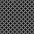 Tile dark vector pattern with white polka dots on black background Royalty Free Stock Photo