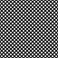 Tile dark vector pattern with white polka dots on black background Royalty Free Stock Photo