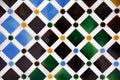 Tile decoration, Alhambra palace Royalty Free Stock Photo